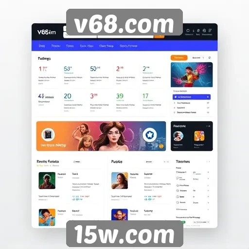 Análise da interface e usabilidade do v68.com